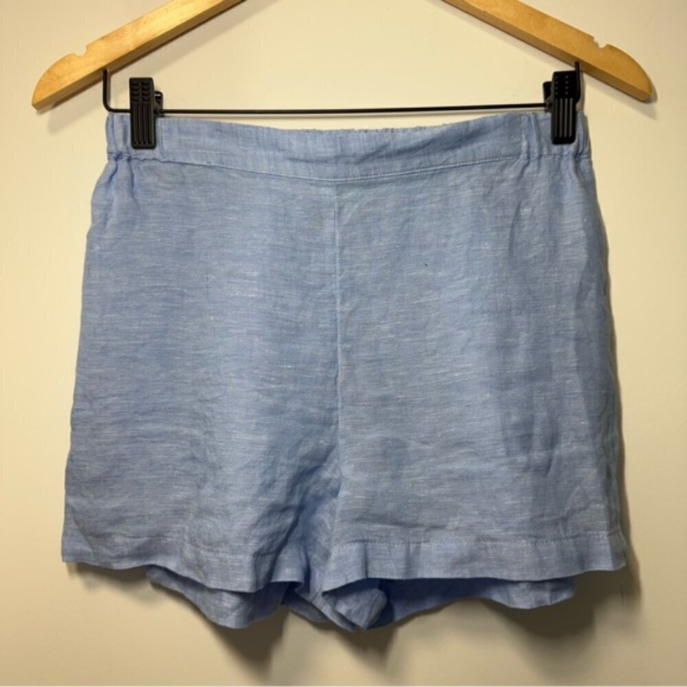 MONOPRIX PREMIUM CELESTE LINEN SHORT SIZE S - Picture 5 of 9